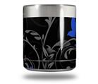 Skin Decal Wrap for Yeti Rambler Lowball - Twisted Garden Gray and Blue (CUP NOT INCLUDED)