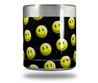 Skin Decal Wrap for Yeti Rambler Lowball - Smileys on Black (CUP NOT INCLUDED)