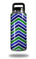 Skin Decal Wrap for Yeti Rambler Bottle 36oz Zig Zag Blue Green (YETI NOT INCLUDED)