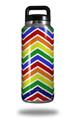 Skin Decal Wrap for Yeti Rambler Bottle 36oz Zig Zag Rainbow (YETI NOT INCLUDED)