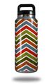 Skin Decal Wrap for Yeti Rambler Bottle 36oz Zig Zag Colors 01 (YETI NOT INCLUDED)