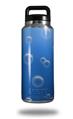 Skin Decal Wrap for Yeti Rambler Bottle 36oz Bubbles Blue (YETI NOT INCLUDED)