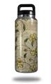 Skin Decal Wrap for Yeti Rambler Bottle 36oz Flowers and Berries Yellow (YETI NOT INCLUDED)