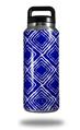 Skin Decal Wrap for Yeti Rambler Bottle 36oz Wavey Royal Blue (YETI NOT INCLUDED)