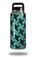 Skin Decal Wrap for Yeti Rambler Bottle 36oz Retro Houndstooth Seafoam Green (YETI NOT INCLUDED)