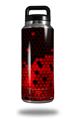 Skin Decal Wrap for Yeti Rambler Bottle 36oz HEX Red (YETI NOT INCLUDED)
