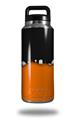 Skin Decal Wrap for Yeti Rambler Bottle 36oz Ripped Colors Black Orange (YETI NOT INCLUDED)