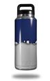 Skin Decal Wrap for Yeti Rambler Bottle 36oz Ripped Colors Blue Gray (YETI NOT INCLUDED)