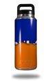 Skin Decal Wrap for Yeti Rambler Bottle 36oz Ripped Colors Blue Orange (YETI NOT INCLUDED)