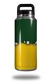 Skin Decal Wrap for Yeti Rambler Bottle 36oz Ripped Colors Green Yellow (YETI NOT INCLUDED)
