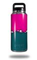Skin Decal Wrap for Yeti Rambler Bottle 36oz Ripped Colors Hot Pink Seafoam Green (YETI NOT INCLUDED)
