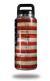 Skin Decal Wrap for Yeti Rambler Bottle 36oz Painted Faded and Cracked USA American Flag (YETI NOT INCLUDED)