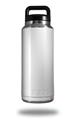 Skin Decal Wrap for Yeti Rambler Bottle 36oz Solids Collection White (YETI NOT INCLUDED)