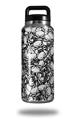 Skin Decal Wrap for Yeti Rambler Bottle 36oz Scattered Skulls White (YETI NOT INCLUDED)