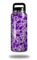 Skin Decal Wrap for Yeti Rambler Bottle 36oz Scattered Skulls Purple (YETI NOT INCLUDED)