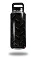 Skin Decal Wrap for Yeti Rambler Bottle 36oz Diamond Plate Metal 02 Black (YETI NOT INCLUDED)
