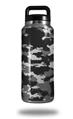 Skin Decal Wrap for Yeti Rambler Bottle 36oz WraptorCamo Digital Camo Gray (YETI NOT INCLUDED)