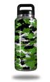 Skin Decal Wrap for Yeti Rambler Bottle 36oz WraptorCamo Digital Camo Green (YETI NOT INCLUDED)