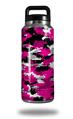 Skin Decal Wrap for Yeti Rambler Bottle 36oz WraptorCamo Digital Camo Hot Pink (YETI NOT INCLUDED)