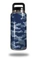 Skin Decal Wrap for Yeti Rambler Bottle 36oz WraptorCamo Digital Camo Navy (YETI NOT INCLUDED)