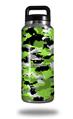 Skin Decal Wrap for Yeti Rambler Bottle 36oz WraptorCamo Digital Camo Neon Green (YETI NOT INCLUDED)