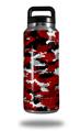 Skin Decal Wrap for Yeti Rambler Bottle 36oz WraptorCamo Digital Camo Red (YETI NOT INCLUDED)