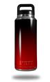 Skin Decal Wrap for Yeti Rambler Bottle 36oz Smooth Fades Red Black (YETI NOT INCLUDED)