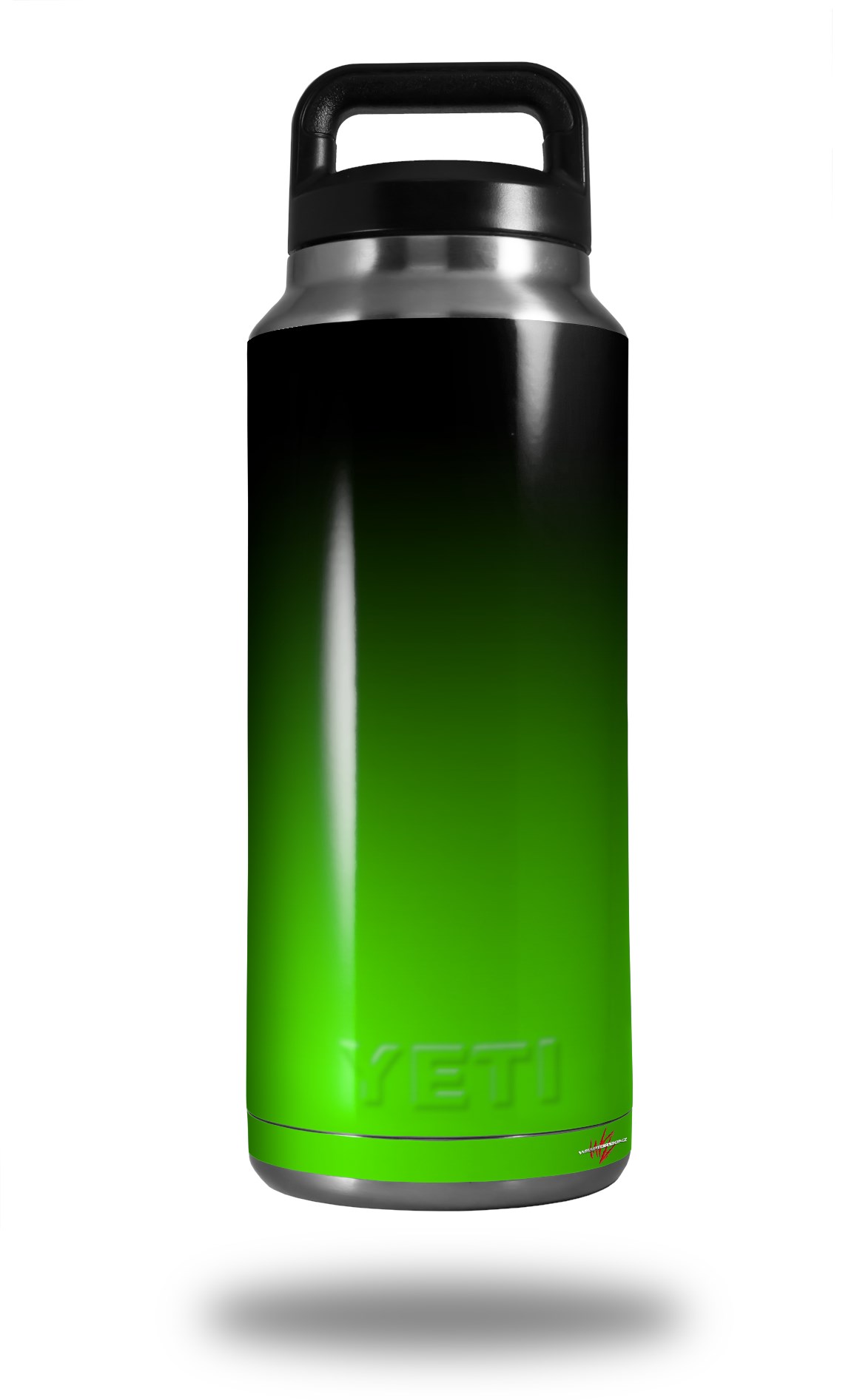Yeti Rambler Bottle 36oz Smooth Fades Green Black