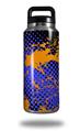 Skin Decal Wrap for Yeti Rambler Bottle 36oz Halftone Splatter Orange Blue (YETI NOT INCLUDED)