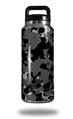 Skin Decal Wrap for Yeti Rambler Bottle 36oz WraptorCamo Old School Camouflage Camo Black (YETI NOT INCLUDED)