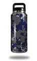 Skin Decal Wrap for Yeti Rambler Bottle 36oz WraptorCamo Old School Camouflage Camo Blue Navy (YETI NOT INCLUDED)