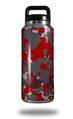 Skin Decal Wrap for Yeti Rambler Bottle 36oz WraptorCamo Old School Camouflage Camo Red (YETI NOT INCLUDED)