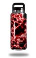 Skin Decal Wrap for Yeti Rambler Bottle 36oz Electrify Red (YETI NOT INCLUDED)