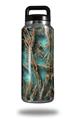 Skin Decal Wrap for Yeti Rambler Bottle 36oz WraptorCamo Grassy Marsh Camo Neon Teal (YETI NOT INCLUDED)