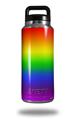 Skin Decal Wrap for Yeti Rambler Bottle 36oz Smooth Fades Rainbow (YETI NOT INCLUDED)