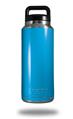 Skin Decal Wrap for Yeti Rambler Bottle 36oz Solid Color Blue Neon (YETI NOT INCLUDED)