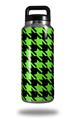 Skin Decal Wrap for Yeti Rambler Bottle 36oz Houndstooth Neon Lime Green on Black (YETI NOT INCLUDED)