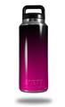 Skin Decal Wrap compatible with Yeti Rambler Bottle 36oz Smooth Fades Hot Pink Black (YETI NOT INCLUDED)