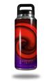 Skin Decal Wrap for Yeti Rambler Bottle 36oz Alecias Swirl 01 Red (YETI NOT INCLUDED)