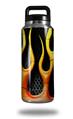Skin Decal Wrap for Yeti Rambler Bottle 36oz Metal Flames (YETI NOT INCLUDED)