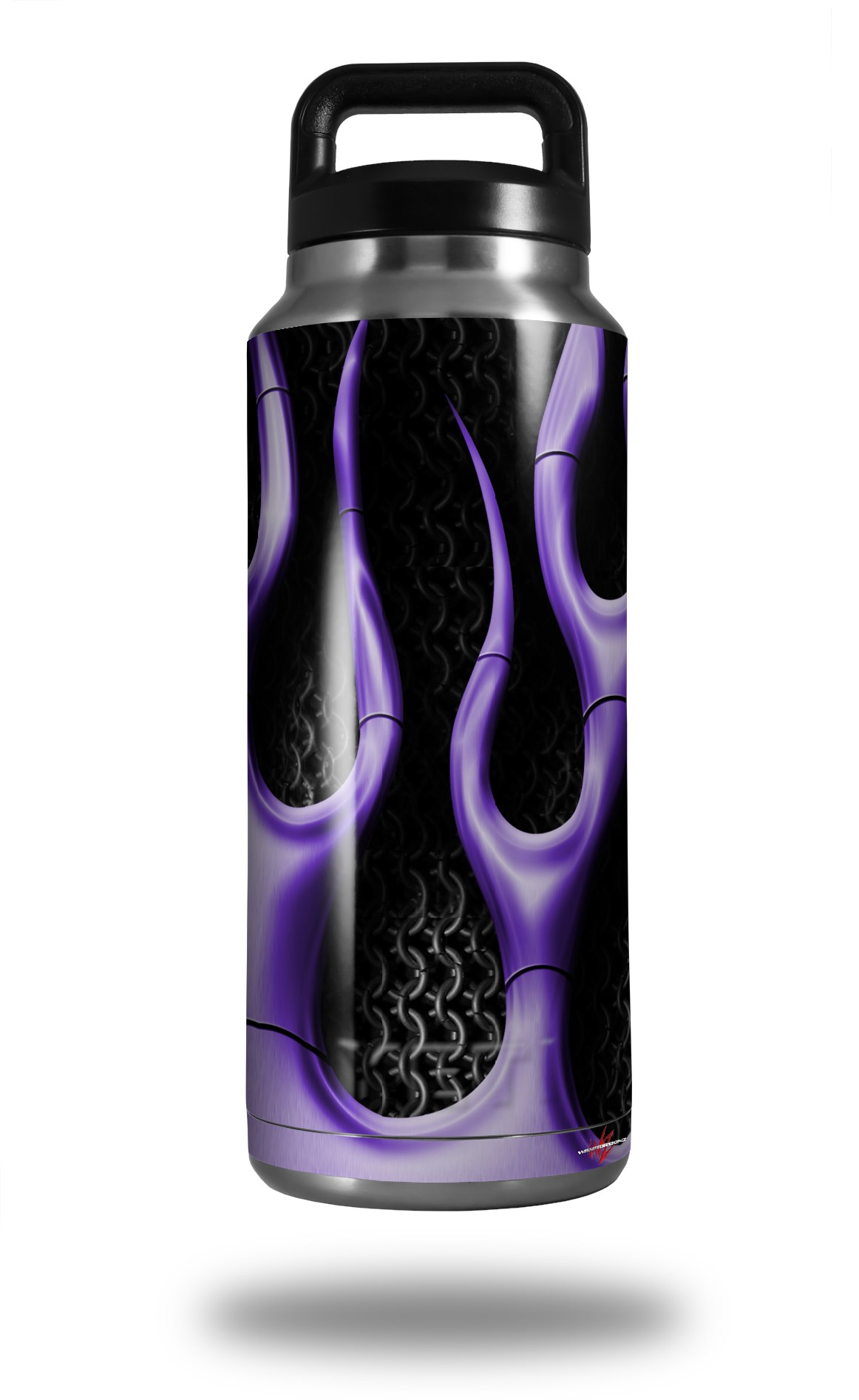 Yeti Rambler Bottle 36oz Metal Flames Purple