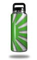 Skin Decal Wrap for Yeti Rambler Bottle 36oz Rising Sun Japanese Flag Green (YETI NOT INCLUDED)