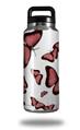 Skin Decal Wrap for Yeti Rambler Bottle 36oz Butterflies Pink (YETI NOT INCLUDED)