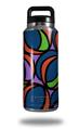 Skin Decal Wrap for Yeti Rambler Bottle 36oz Crazy Dots 02 (YETI NOT INCLUDED)