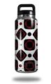 Skin Decal Wrap for Yeti Rambler Bottle 36oz Red And Black Squared (YETI NOT INCLUDED)