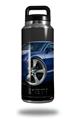 Skin Decal Wrap for Yeti Rambler Bottle 36oz 2010 Camaro RS Blue (YETI NOT INCLUDED)