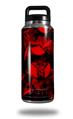 Skin Decal Wrap for Yeti Rambler Bottle 36oz Skulls Confetti Red (YETI NOT INCLUDED)