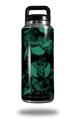 Skin Decal Wrap for Yeti Rambler Bottle 36oz Skulls Confetti Seafoam Green (YETI NOT INCLUDED)