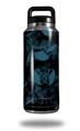 Skin Decal Wrap for Yeti Rambler Bottle 36oz Skulls Confetti Blue (YETI NOT INCLUDED)
