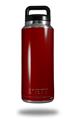 Skin Decal Wrap for Yeti Rambler Bottle 36oz Solids Collection Red Dark (YETI NOT INCLUDED)